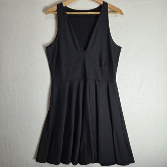 Blackmilk Black Matte Marilyn Dress - Limited  Sz XL V-neck - Picture 4 of 7